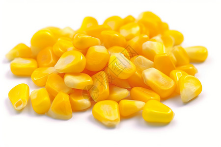 堆放的黄色玉米粒图片