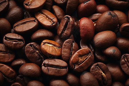 浓香的咖啡豆图片