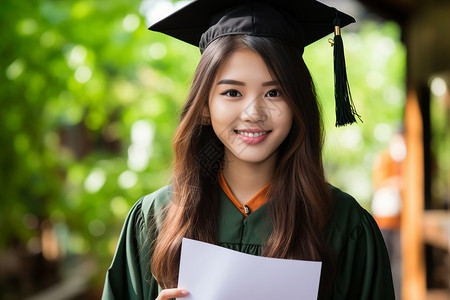 顺利毕业的女大学生图片