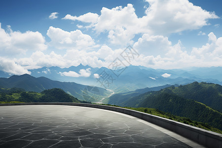 草地道路素材行驶的道路公路背景