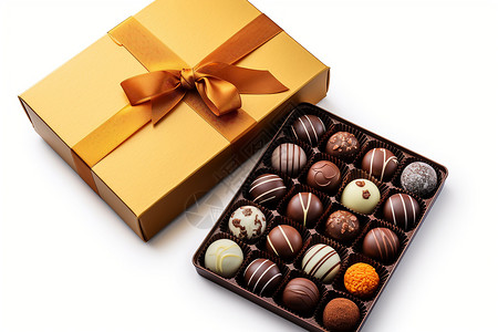 巧克力的礼盒背景图片