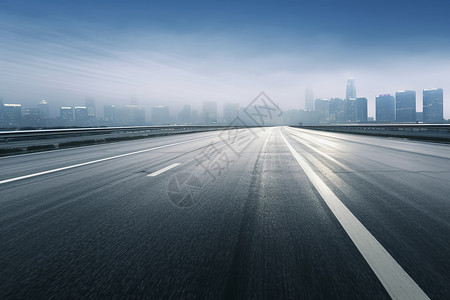 颠簸路段城市中宽敞的大路背景