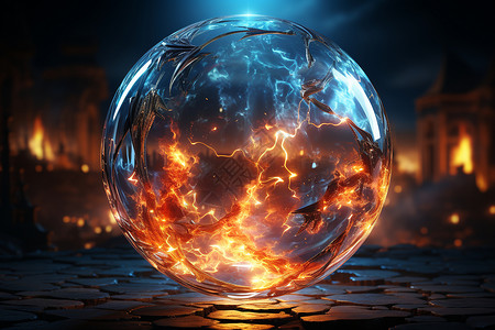 圆形火素材火球玄幻之旅设计图片