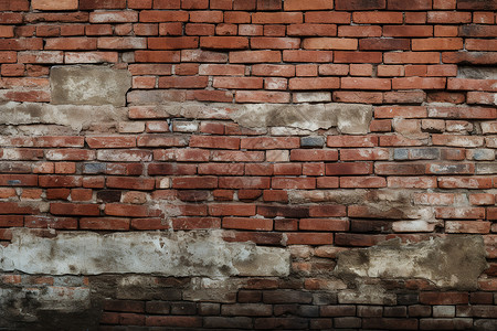 水泥粗糙的红砖墙高清图片