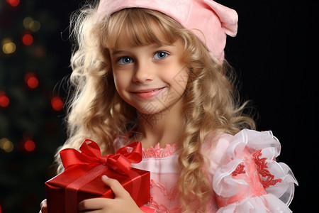 可爱圣诞少女图片