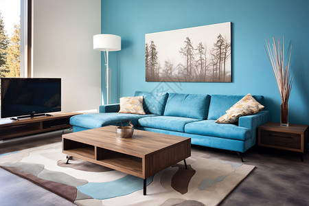 温馨的沙发家具背景图片