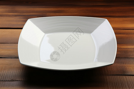 桌子上白色的餐具背景图片