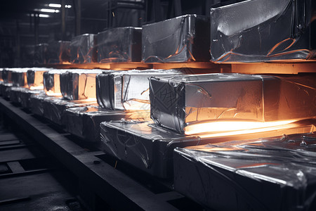 工厂中制造的工业钢铁图片