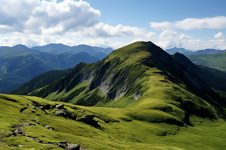 绿色旅山谷之旅背景