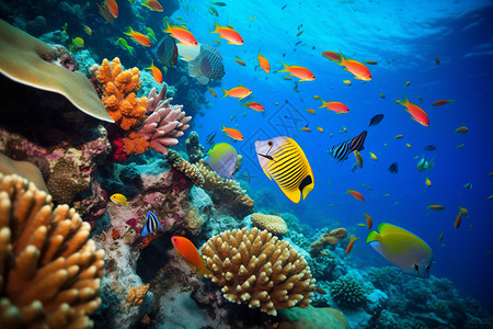 五彩斑斓的海底世界图片