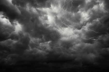 天空中的暴风云背景图片