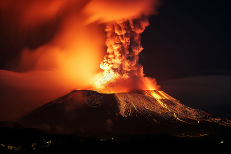 岩浆火山喷发背景