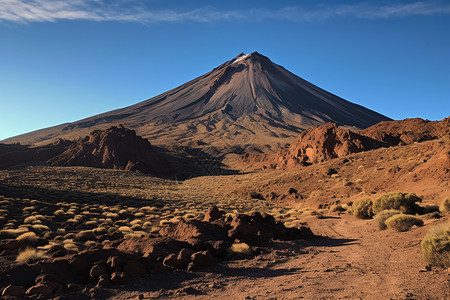 火山山峰岩石国家公园高清图片