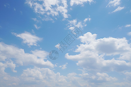 蓝天上的云海图片