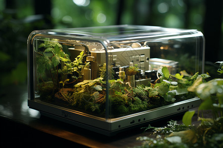 电源箱太阳能生态玻璃箱设计图片