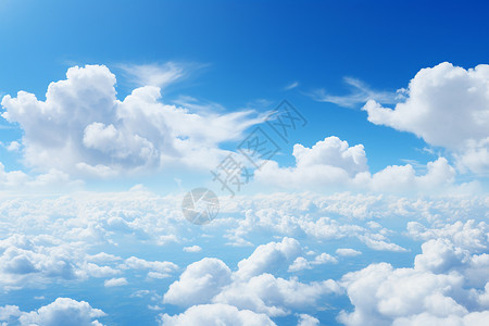 蓝天中的云朵图片