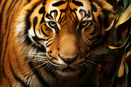 丛林里狩猎的老虎图片