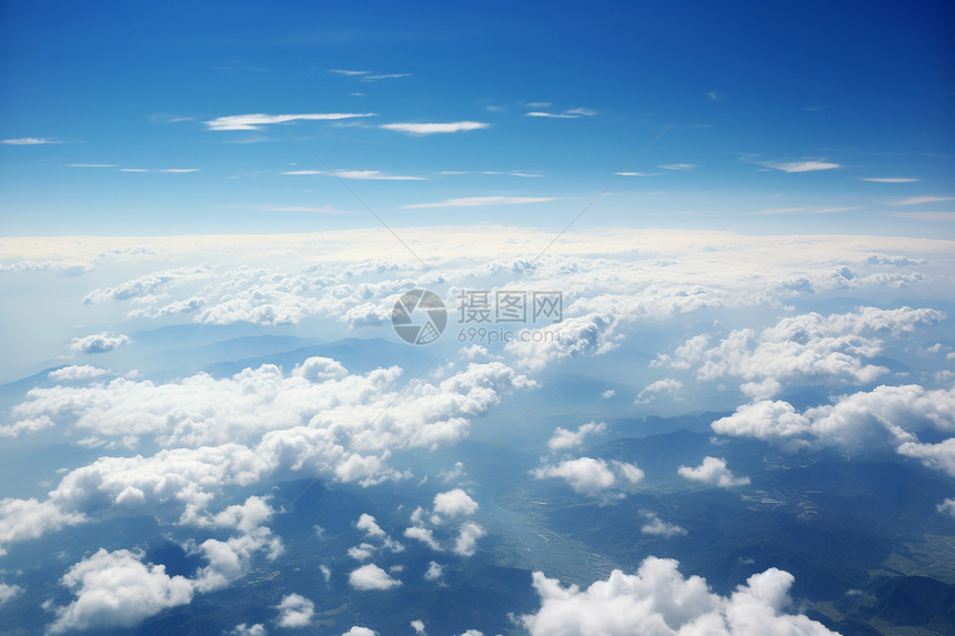 天空中壮观的云层景观图片