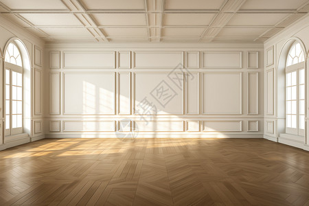 欧式木地板浮雕公寓墙壁背景图片