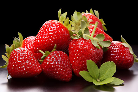 香甜多汁鲜美多汁的草莓背景