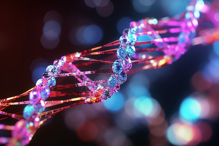 生物双链DNA背景图片
