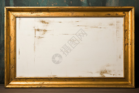 艺术镂金相框金色边框的画框背景