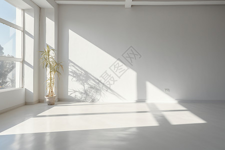 客厅空旷简约的室内空间设计图片