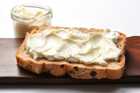 美味诱人的黄油面包图片