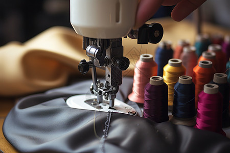 工业缝纫机金属机器缝纫机背景