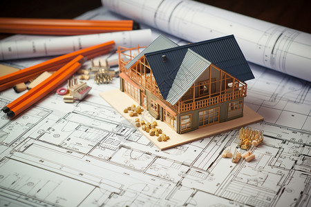 房屋规划与建筑技术背景图片