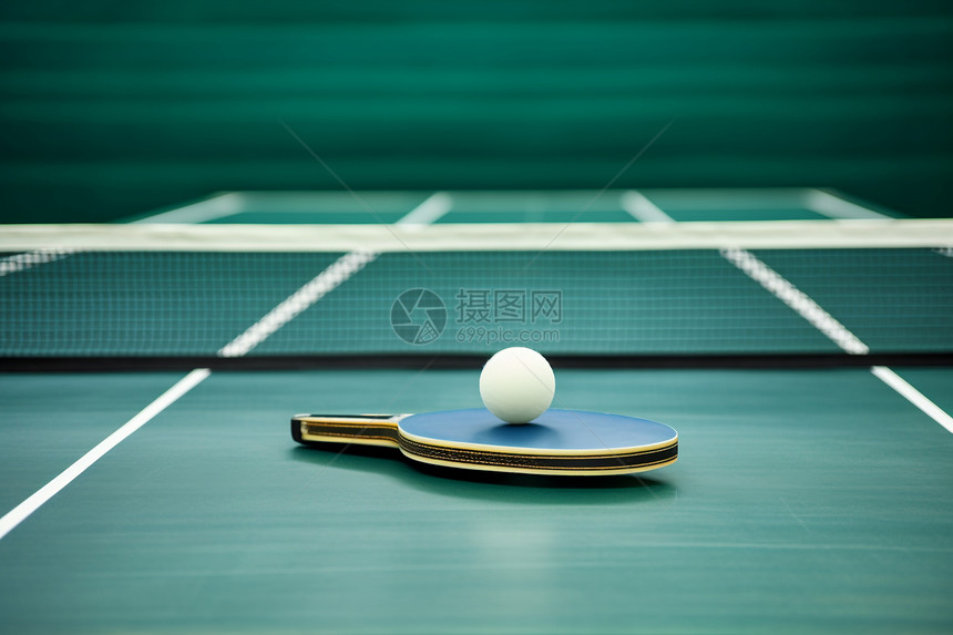 休闲健身运动的乒乓球图片