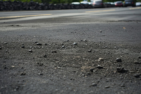 粗糙的沥青道路图片