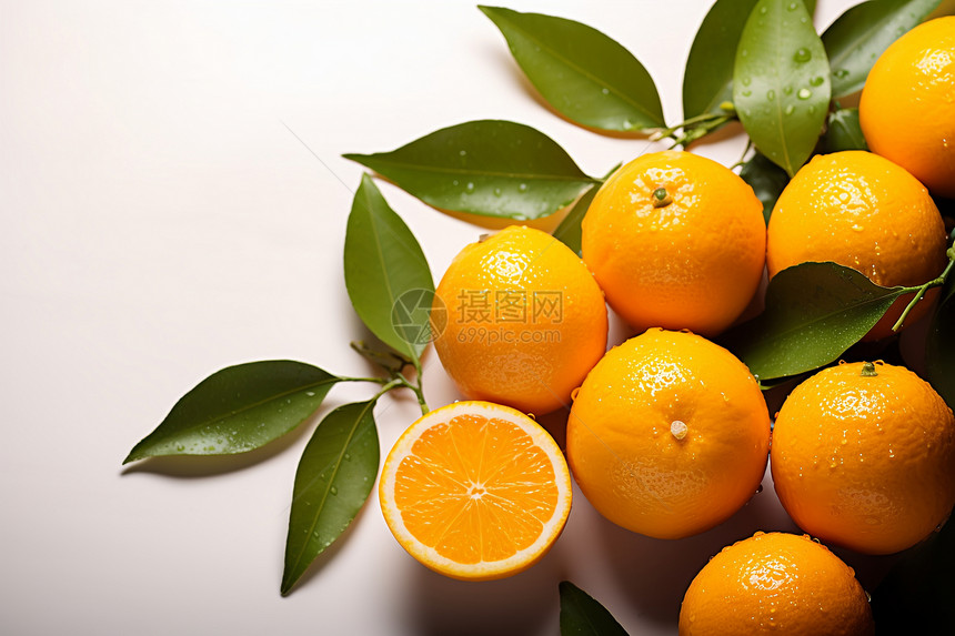 健康美味的橙子图片