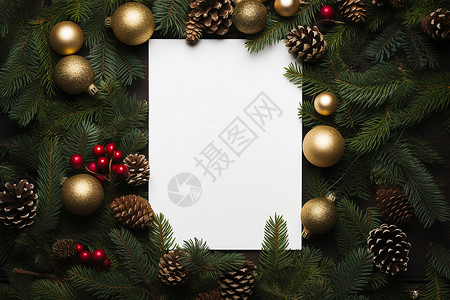 空白主题素材圣诞节主题的空白贺卡背景