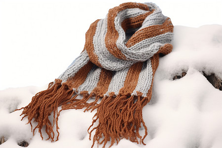冬季精致的编织围巾背景图片