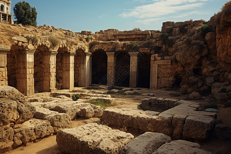 古罗马遗址建筑图片