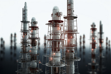 塔类型通讯设备建筑背景