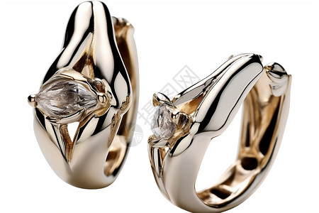 红钻石银色戒指华丽的婚戒背景