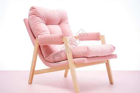 慵懒舒适的粉色椅子图片