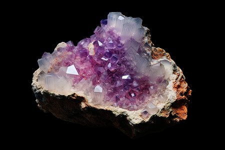 紫色的矿物质宝石图片