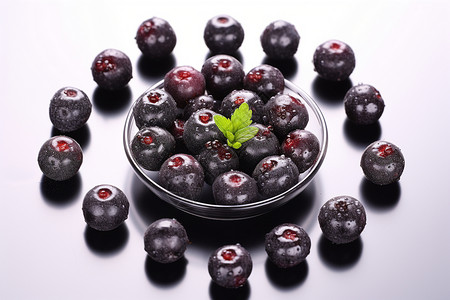 健康饮食的蓝莓水果图片