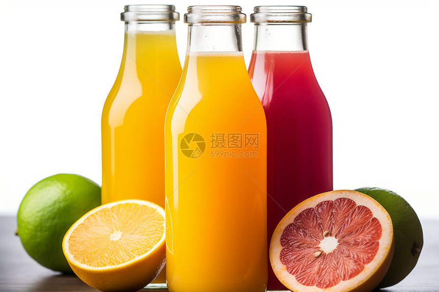 美味健康的果汁饮品图片