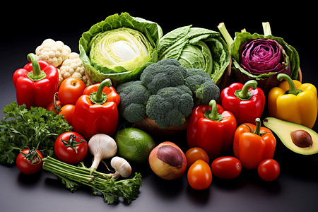 丰富多彩的新鲜蔬菜图片