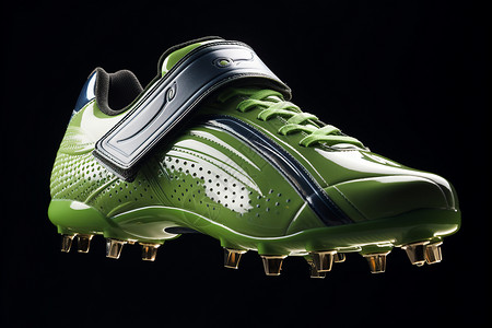 简约绿色的运动跑鞋背景图片