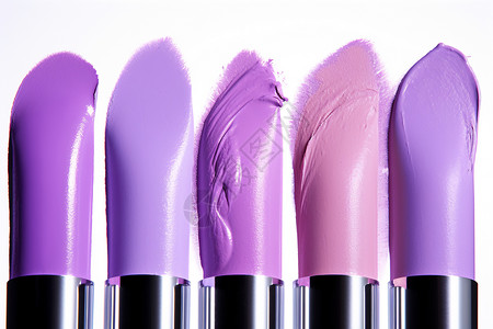 时尚的紫色唇膏化妆品图片