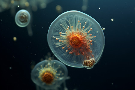 透明的水下生物图片