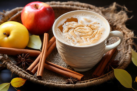 咖啡与苹果香图片