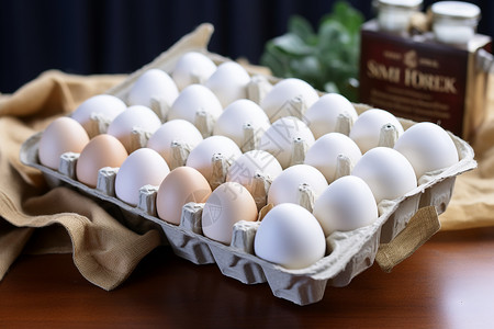 无菌蛋健康饮食的鸡蛋背景