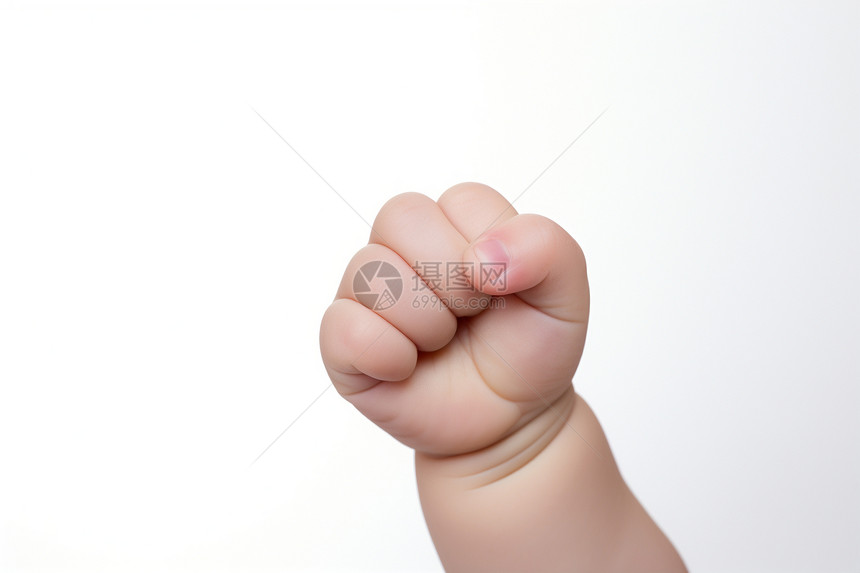 一只婴儿的拳头图片