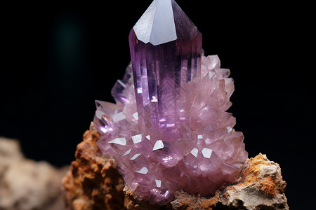 紫色的水晶图片